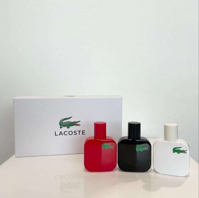 LACOSTE SET 3 IN 1 —40ML