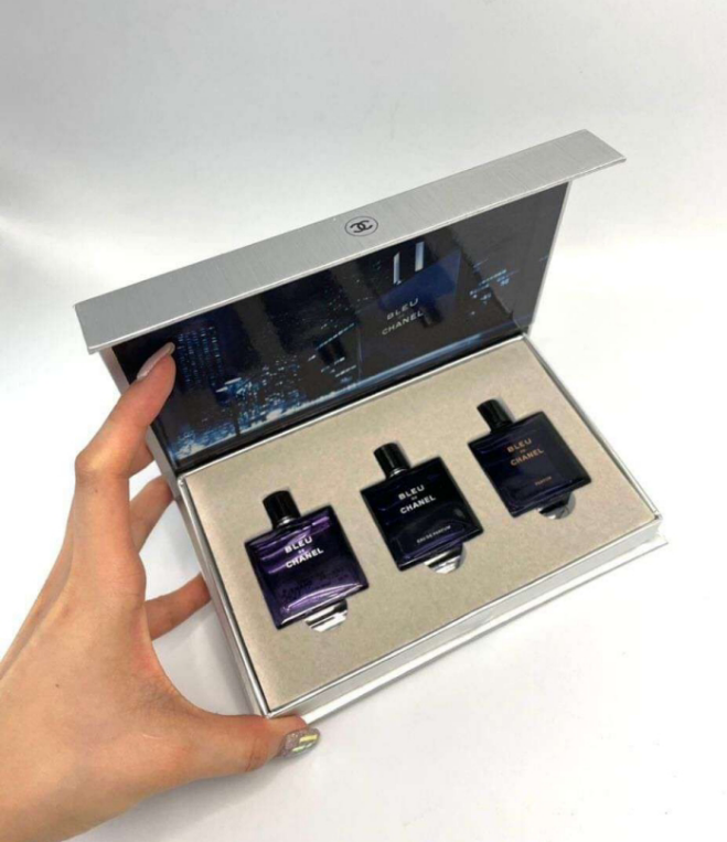 BLEU DE CHANEL SET 3 IN 1 —40ML